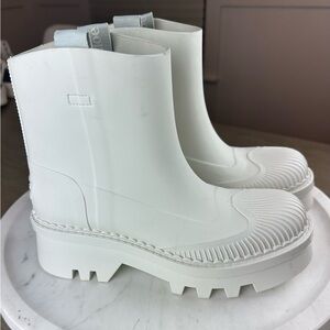 Chloe White Winter & Rain Boots
